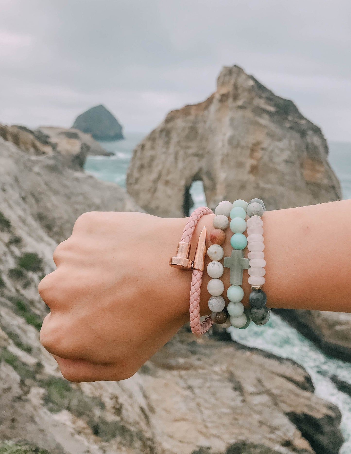 Amazonite Cross Healing Stone Jewelry with Spiritual Meaning