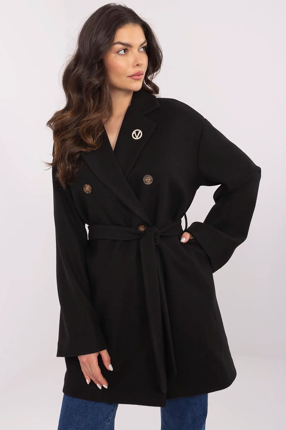 Selvarinne Double-Breasted Short Coat