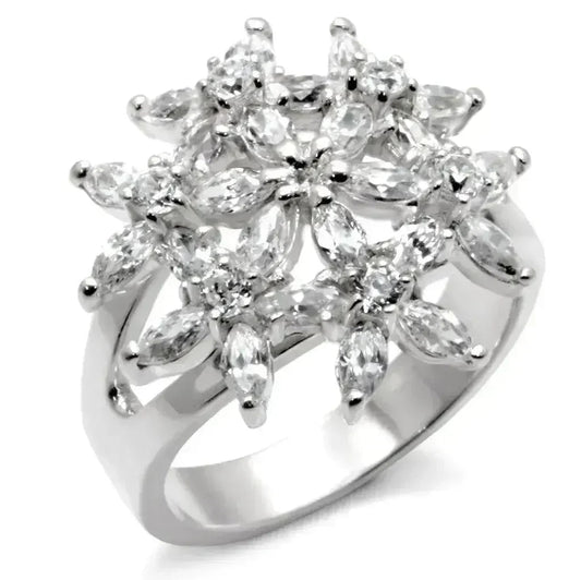 31820 High-Polished 925 Sterling Silver Ring with