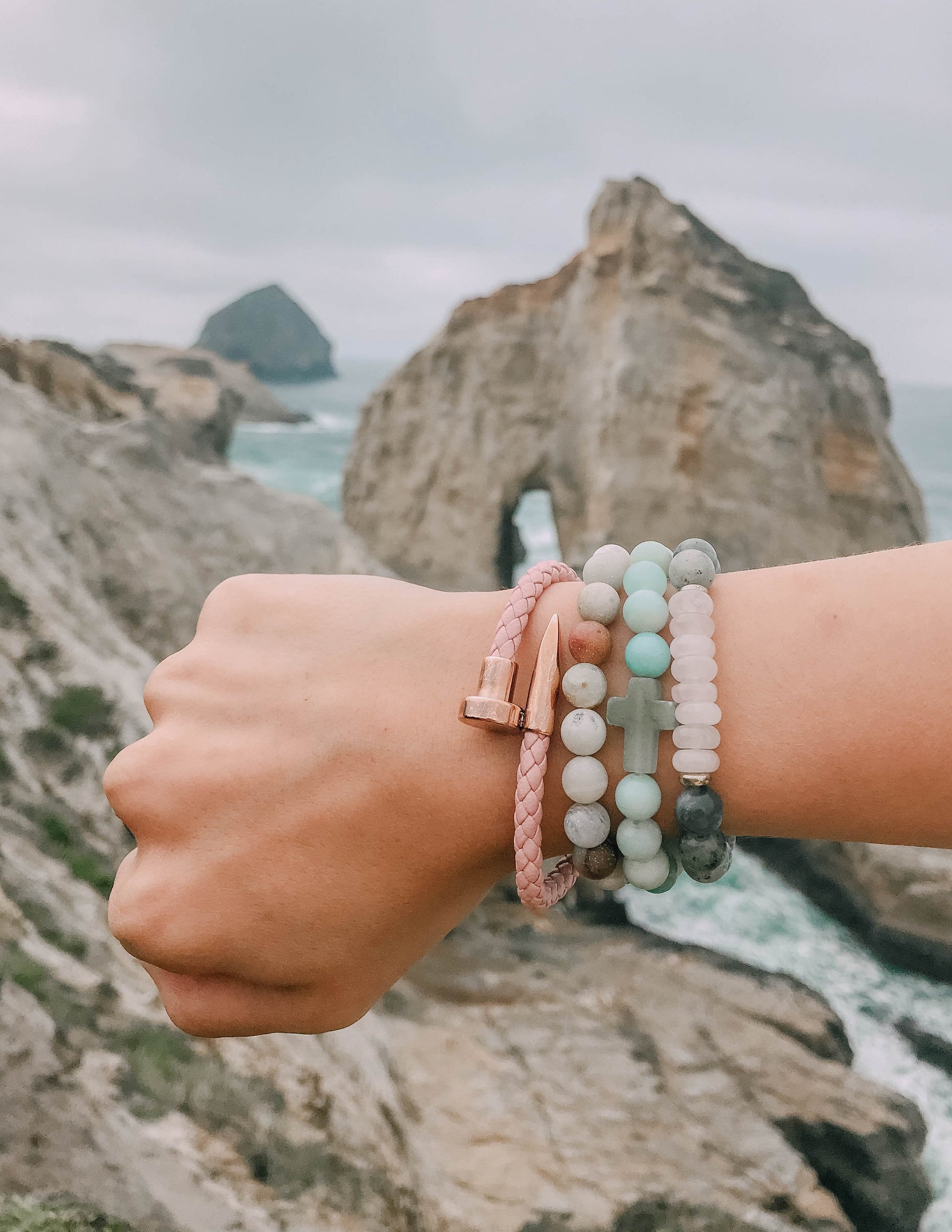 Amazonite Cross Healing Stone Jewelry with Spiritual Meaning