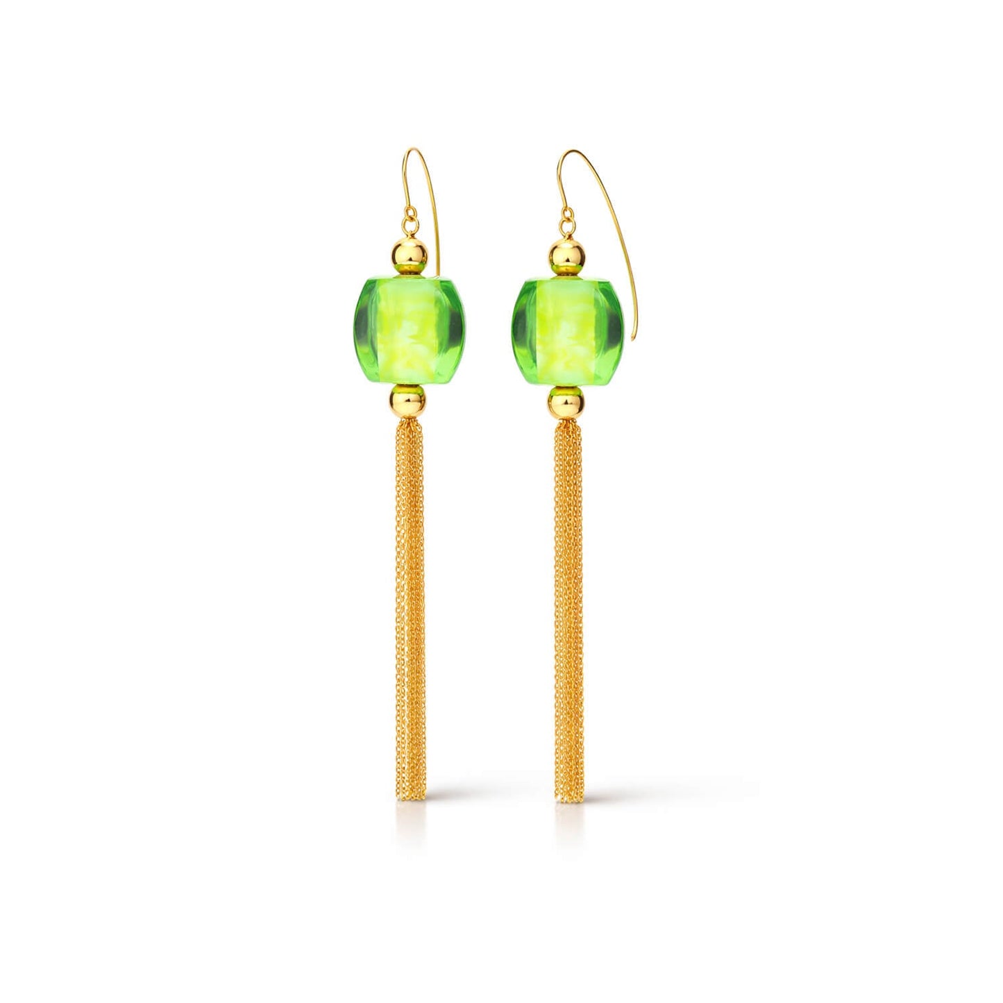 Tassel Bead Drop Earrings
