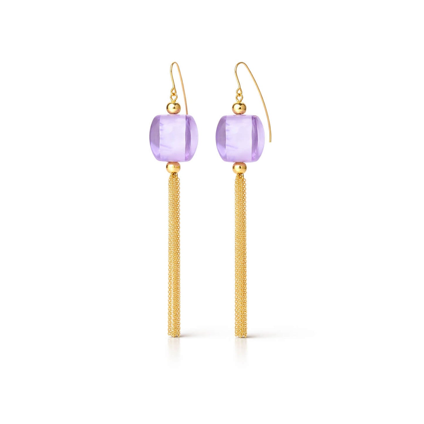 Tassel Bead Drop Earrings